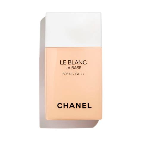 le blanc base chanel|chanel le blanc skincare.